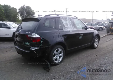 2007 BMW X3 3.0Si from USA, damaged, VIN WBXPC934X7WJ00772